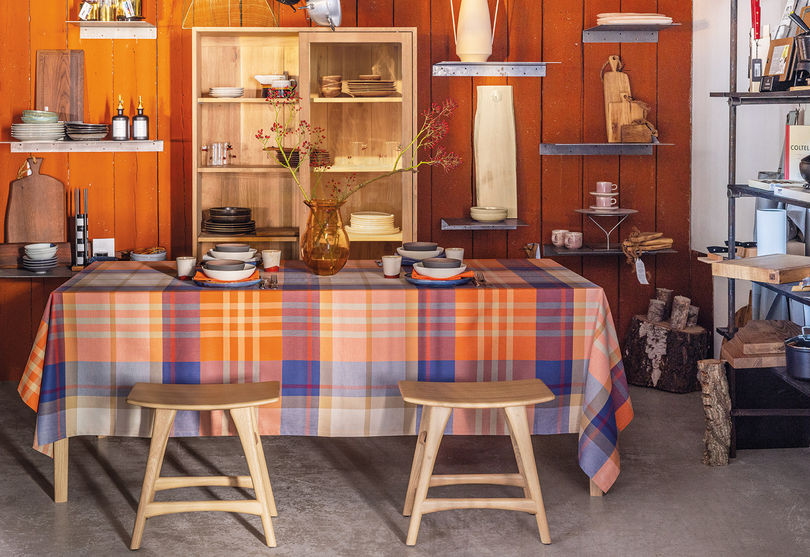 Tovaglia Bossi Tartan Type 1411 in ambientazione